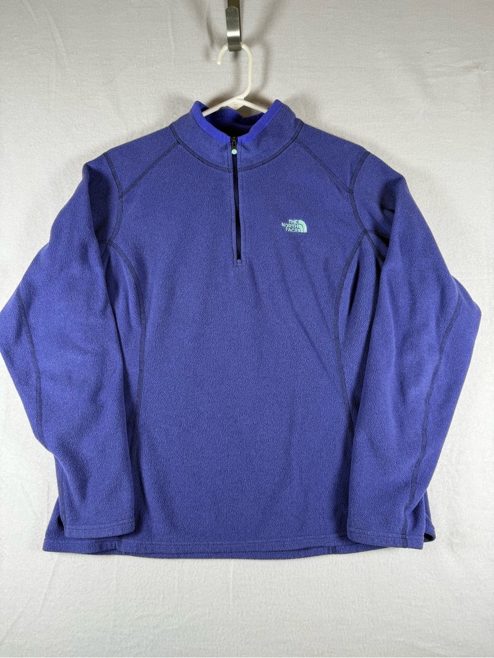 The North Face 3/4 Zip Pullover Fleece in Purple Size XL